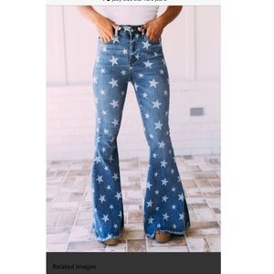 Judy Blue Star flare jeans